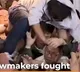 Brawl in Taiwan parliament lawmakers punched each other