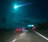 Viral videos show blue meteor lighting up sky over Spain Portugal