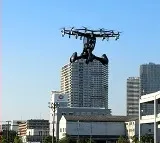Hexa flying car show in japan