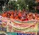 Monks take to streets in Kolkata to protest against Mamata's remarks on spiritual bodies