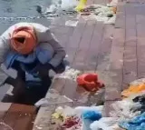 Viral Video of Haridwars Har Ki Pauri Littered with Plastic Clothes Sparks Outrage