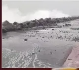 Killer waves at Uppada beach