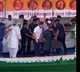 Rahul Gandhi escapes unhurt as portion of dais caves in at Bihar