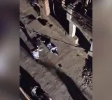 Video Lucknow Man Pushed Off Roof By Friends For Refusing To Have Liquor