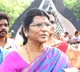 Lakshmi Parvathi pays tributes at NTR Ghat
