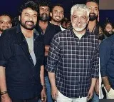 Ajith Kumar meets Telugu megastar Chiranjeevi on sets of Vishwambara