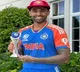Suryakumar Yadav receiving 2nd consecutive ICC T20I Cricketer of the Year Award