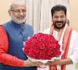 ఫొటోలు:- రాజ్ భవన్ లో గవర్నర్ రాధాకృష్ణన్ తో ముఖ్యమంత్రి రేవంత్ రెడ్డి, ఉప ముఖ్యమంత్రి భట్టి విక్రమార్క భేటీ