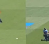 The fan breached the field and hugged Rohit Sharma was taken down by the USA police