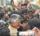 Grand welcome for TDP Chief Chandrababu at TDP Office in Mangalagiri