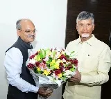 AP CS And DGP Harish Kumar meets Chandrababu