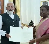 Narendra Modi met president Droupadi Murmu
