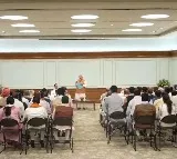 First visuals of PM designate Narendra Modi tea meet with NDA leaders ahead of swearing in