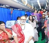Pawan Kalyan's Swearing-in: Mega Family Arrives in Special Bus