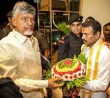 CM Chandrababu and family members arrives Tirumala