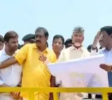 CM Chandrababu inspects Polavaram Project progress