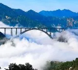 Railways conduct first trial run of worlds highest Chenab rail bridge in Jammu Kashmir