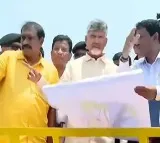 CM Chandrababu Reaches Polavaram Project