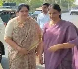 BRS Leaders Sabitha Indra Reddy and Satyavathi Rathod Met MLC Kavitha