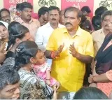 Resigned volunteers met minister Nimmala Ramanaidu in Palakollu