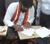 Deputy CM Pawan Kalyan Signs on Two Files