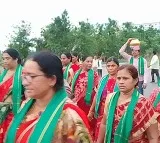 Amaravati Farmers going to Vijayawada to visit Goddess Durgamma by walk