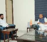 ఫొటోలు:- ఢిల్లీలో రక్షణ శాఖ మంత్రి రాజ్‌నాథ్ సింగ్‌తో సమావేశమైన ముఖ్యమంత్రి రేవంత్ రెడ్డి