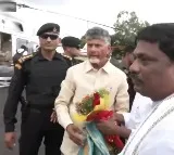 CM Chandrababu arrives Kuppam