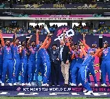 Team India celebrates with T20 World Cup trophy