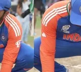 Rohit Sharma Eat sand with his mouth From Barbados Pitch