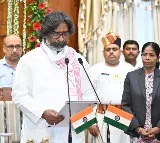 Out on bail, Hemant Soren takes oath as Jharkhand CM