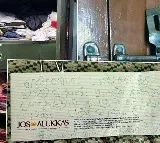 Thief leaves apology note after robbing