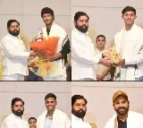 Maha govt felicitates Rohit Sharma, Surya, Dube & Jaiswal at Vidhan Bhavan