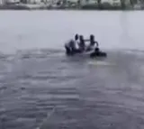Hyderabad man drives car with three kids into lake, saved by locals