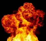 Fire accident in Hyderabad RTC cross roads
