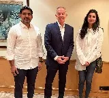 Nara Lokesh met UK former prime minister Tony Blair