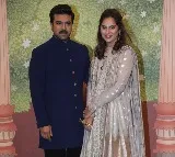 Ram Charan and Upasana attends Shubh Ashirwad function in Mumbai
