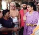 YCP Leader Roja stay away from sanitation workers who asked selfies