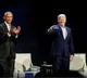 Obama, Clintons praise Biden