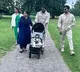 Mega family roams at Hyde Park in London