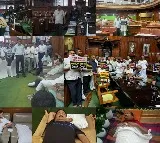 K'taka MUDA scam: Night-long protest by BJP MLAs in Vidhana Soudha