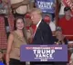 Donald Trump publicly thanks the woman who put the chart up on the screen which saved his life