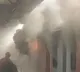 Fire in express rail in Visakha railway station