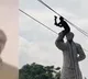 Bangladeshi Protesters Vandalise Sheikh Mujibur Rahman Statue