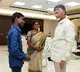 Chandrababu met two ordent TDP fans