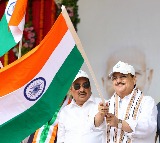 J.P. Nadda launches Tiranga Yatra in Rajkot