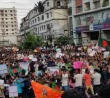 Lakhs of Hindus took to the streets in Bangladesh on Saturday to protest against attacks on the community