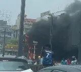 Fire at Dinosaur Park RK Beach Vizag
