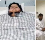 Arab man Khalid Shaari losing weight from 610 kg to 63 kg