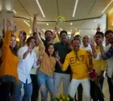 NRIs Grand Welcome to TDP MLA Venigandla Ramu in Atlanta